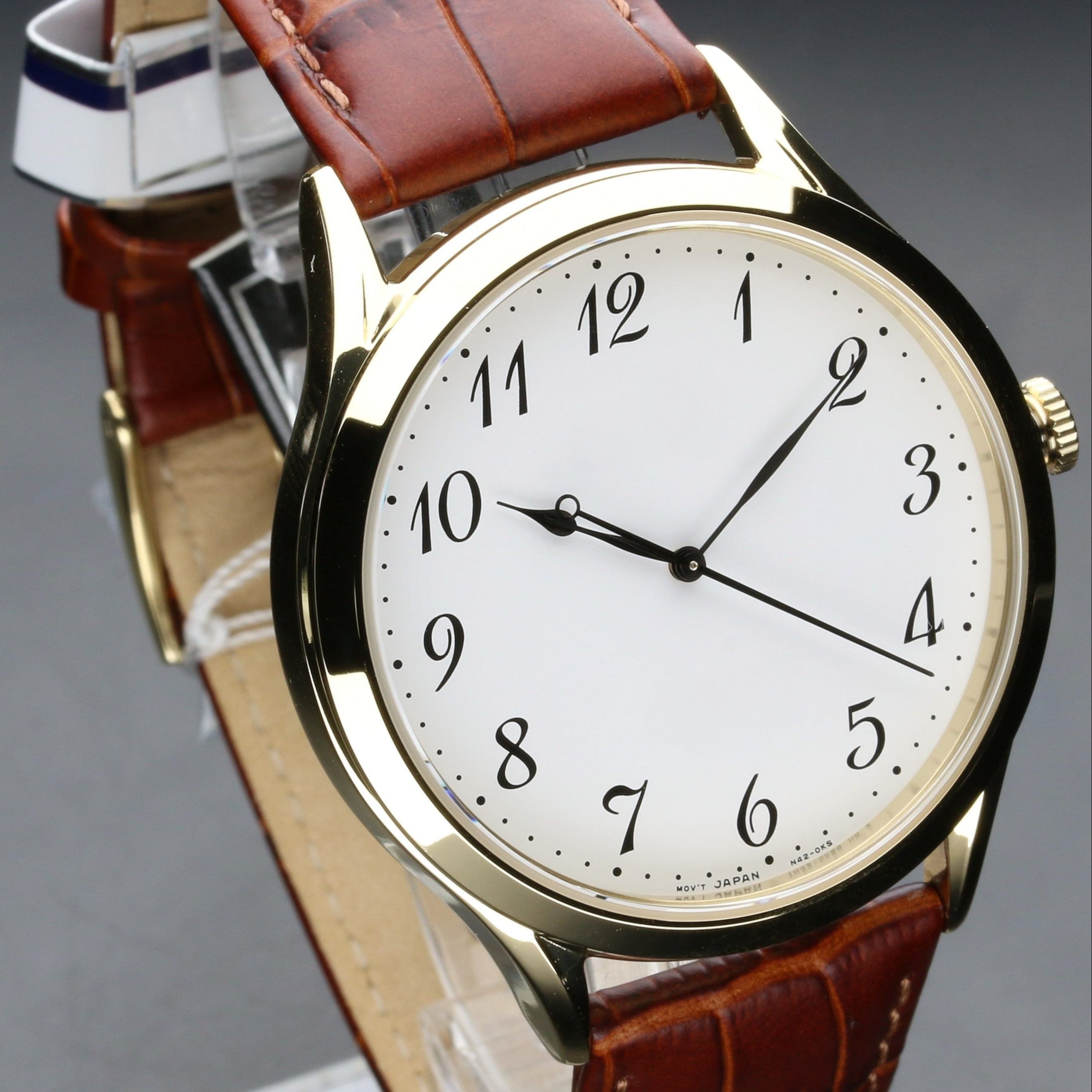 Luxury Brown Leather Watch