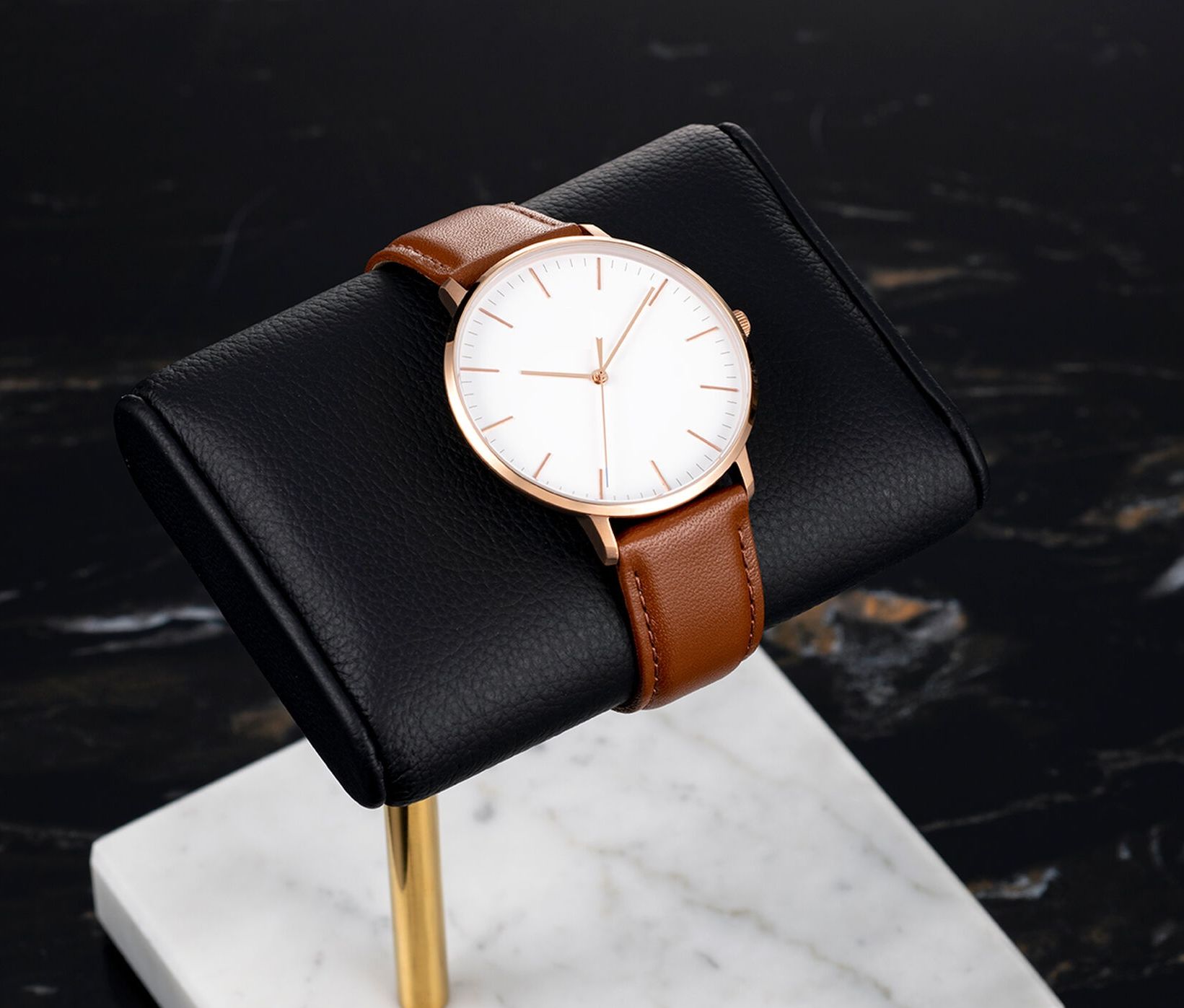 Brown Leather Men Watch