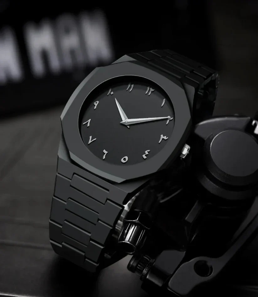 Elegant Black Quartz Watch
